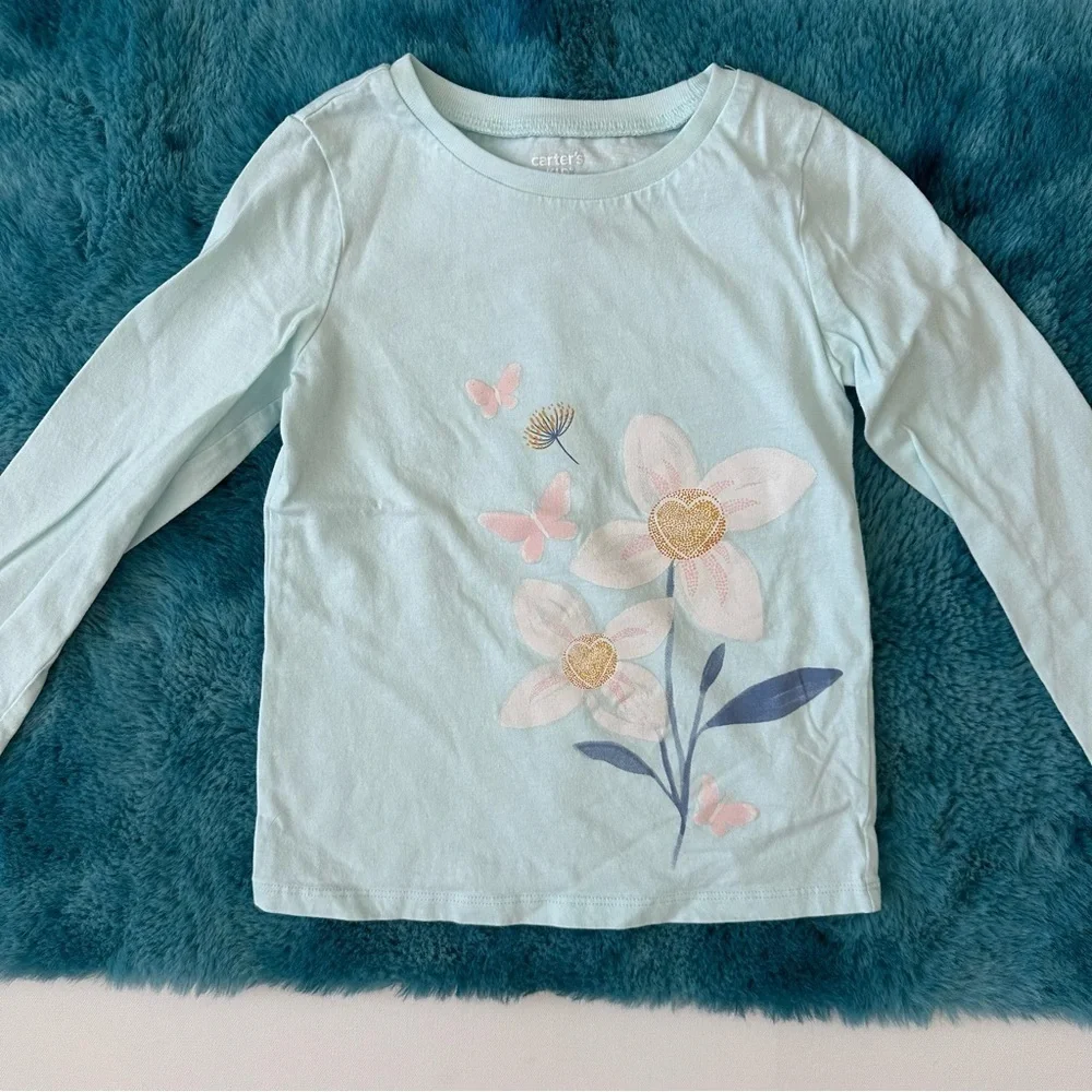 Carter’s Little Girl Long Sleeve Graphic Tee Size 5